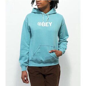 OBEY Worldwide Freedom Blue Pullover Hoodie Men’s Size Large